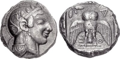 Athens Silver Decadrachm Coin