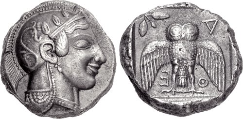 Athens Silver Decadrachm Coin
