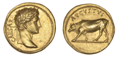 Augustus Gold Aureus Heifer Coin