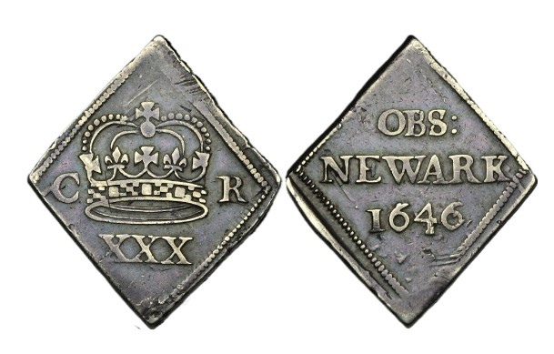 Charles I Newark siege halfcrown Coin