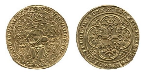 Edward III Double Leopard Florin Coin
