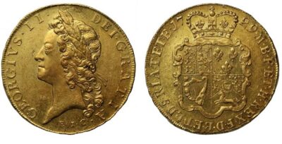 George II Gold Five Guineas Coin