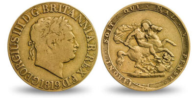1819 George III Gold Sovereign Coin
