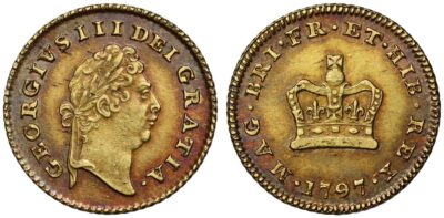 George III Pattern Gold Third-Guinea Coin