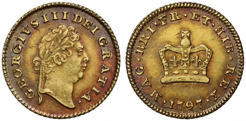 George III Pattern Gold Third-Guinea Coin