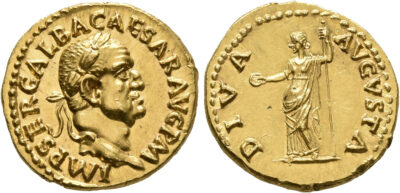Galba Gold Aureus Coin