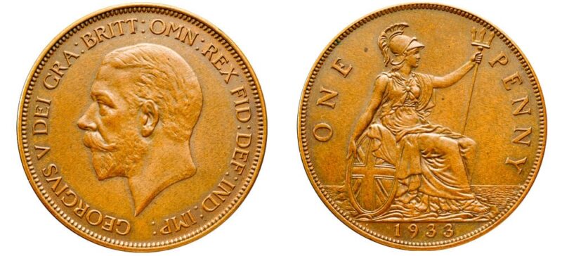 George V: 1933 Penny