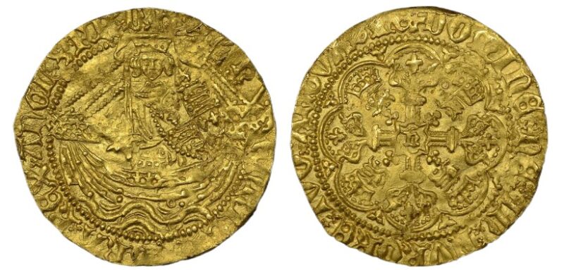 Henry V gold half Noble Coin