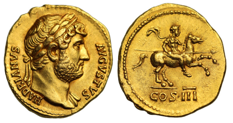 Hadrian Gold Aureus Coin