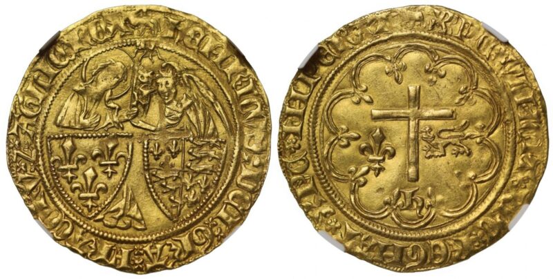 Henry VI gold Salut d'Or coin