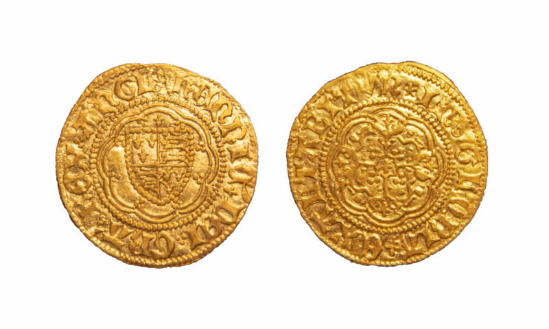 A Henry VI gold Quarter-Noble Coin