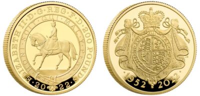 Queen Elizabeth II Platinum Jubilee 24k Gold Coin