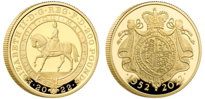 Queen Elizabeth II Platinum Jubilee 24k Gold Coin