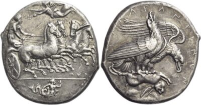 Agrigentum Silver Decadrachm Coin