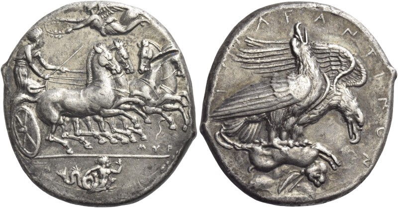 Agrigentum Silver Decadrachm Coin