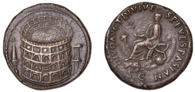 Titus Silver Sestertius Coin
