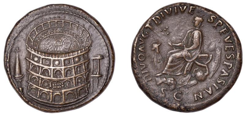 Titus Silver Sestertius Coin