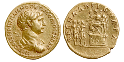 Trajan Gold Aureus Coin