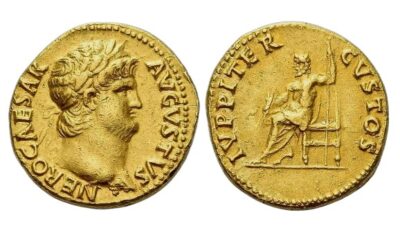 Nero Gold Aureus coin