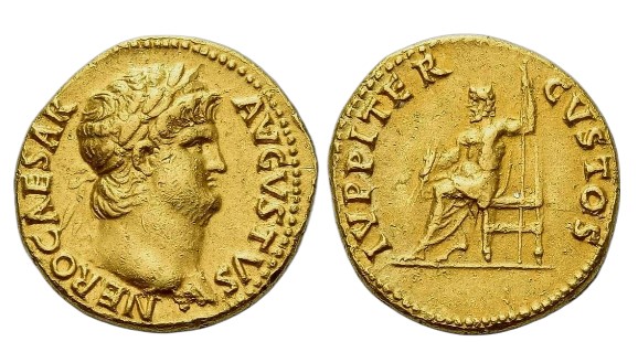 Nero Gold Aureus coin